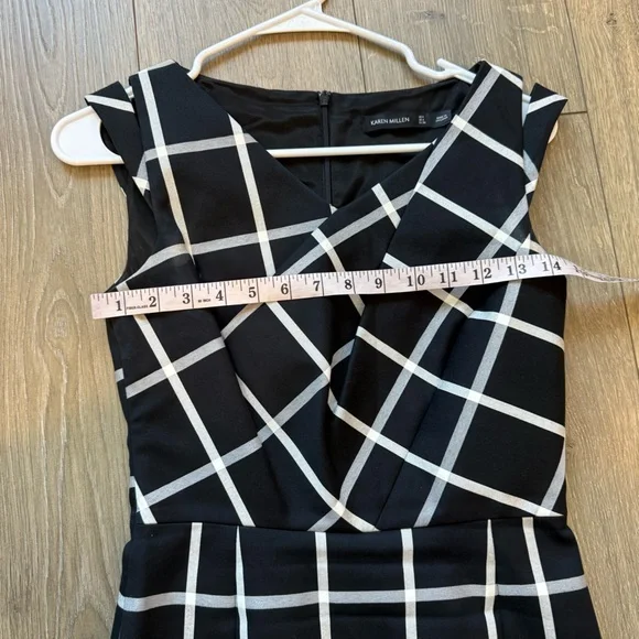 Karen Millen Windowpane Check Dress - Picture 10 of 12